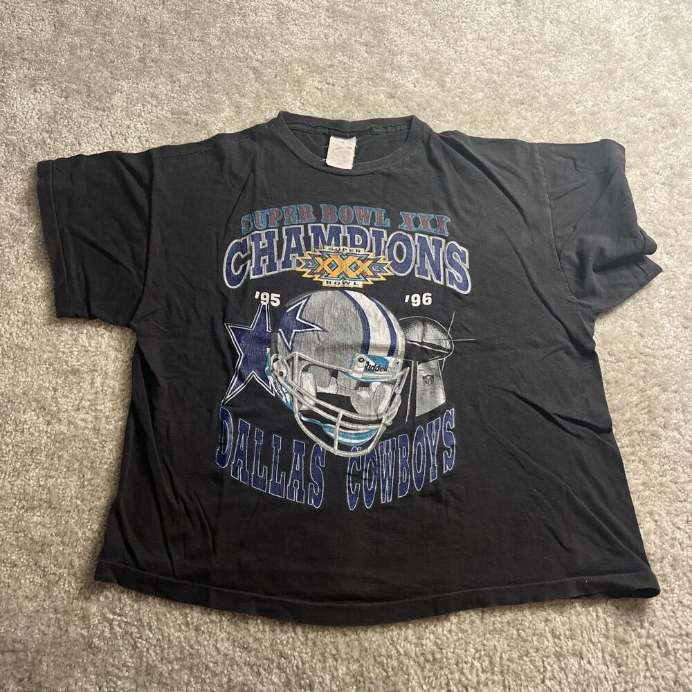 Vintage Dallas Cowboys T-shirt XXL NFL Football Super Bowl XXX Champions 90s